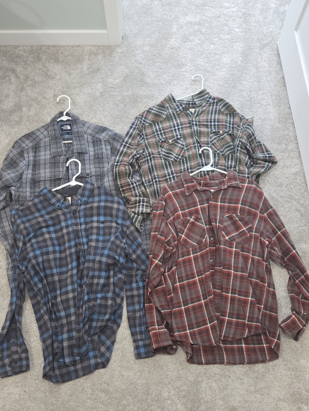 Mens Plaid Xl 4 Pack